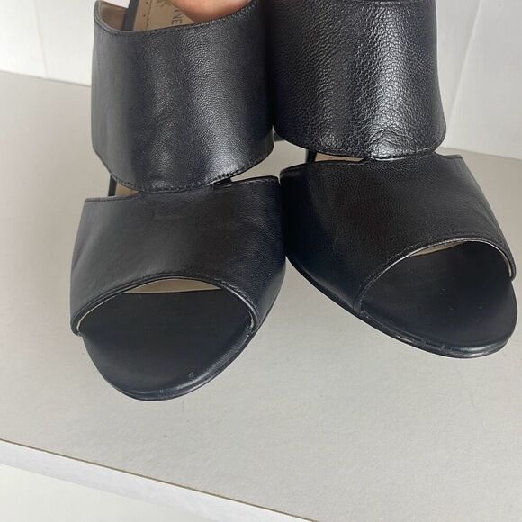 Adrienne Vittadini Black Open-Toe Sandals - Picture 6 of 10